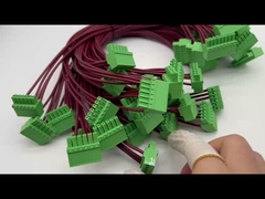 PVC 재킷 소재의 둥근 링 터미널 와이어