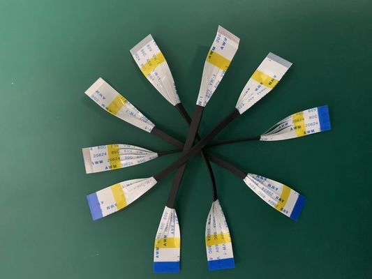 맞춤형 평면 FFC 리본 케이블 UL20624 80c 60v 40 핀 FPC 케이블 자동차용
