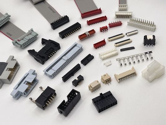 마이크로 매치 커넥터 평면 전기 와이어 IDC UL2651 빨간 평면 리본 케이블