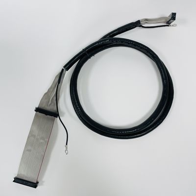 2.54mm Pitch Black Ribbon Flat Cable with UL2651 28awg IDC 커넥터
