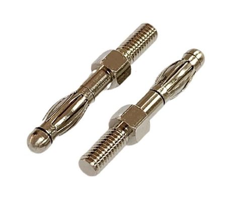 바나나 총알 플러그 커넥터 2.5mm 3.0mm 3.5mm 4.0mm 4.5mm 5.0mm 가공 핀