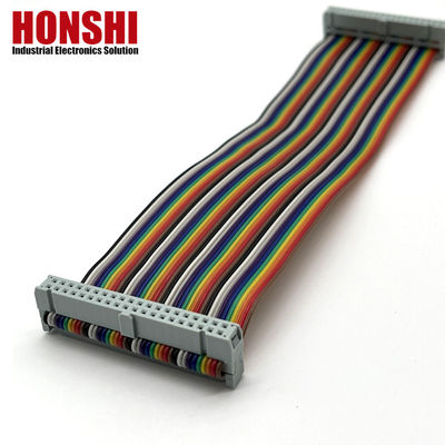 2.54mm IDC에서 IDC 전기 평면 케이블 40 핀 다채색 리본 케이블 자동차