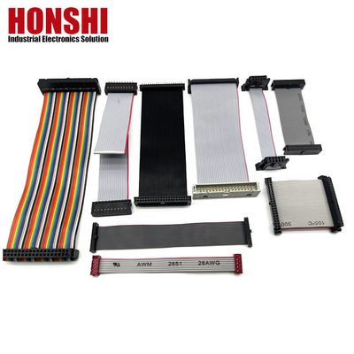 2.54mm IDC에서 IDC 전기 평면 케이블 40 핀 다채색 리본 케이블 자동차
