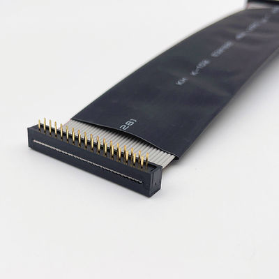 D 소 9 핀 평면 전기 케이블 28AWG 직렬 RS232 리본 케이블