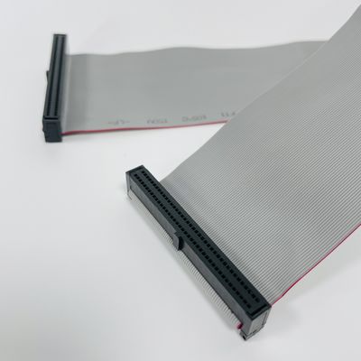 10 - 64 핀 평면 케이블 1.27x2.54mm 피치 IDC 커넥터 평면 리본 케이블 집합