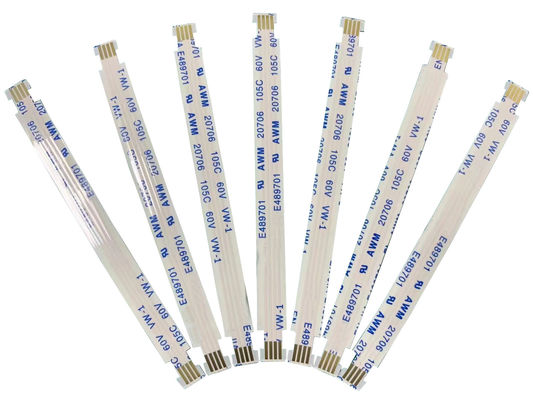 맞춤형 전자 FFC 평면 케이블 Awm 20706 20624 20798 105c 60v Vw-1 80c 60v