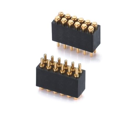 1.27mm H3.8mm 포고 핀 커넥터 청동 C6801 재료 12 핀 커넥터 정밀
