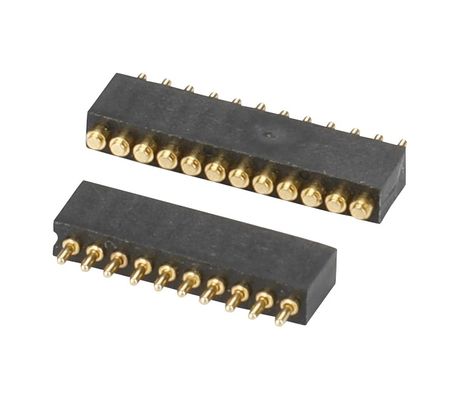 1.27mm H3.8mm 포고 핀 커넥터 청동 C6801 재료 12 핀 커넥터 정밀