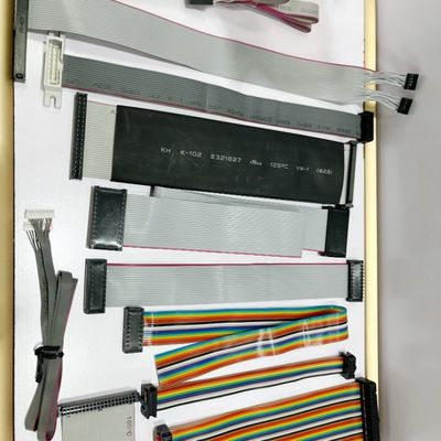 DIP 2.54x7.62mm 평면 케이블 전기 전선 보드 연결 장치 평면 전선 허리
