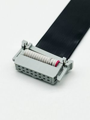 16 핀 IDC 평면 PVC 리본 케이블 2.54mm 피치 커넥터 사용자 정의 길이
