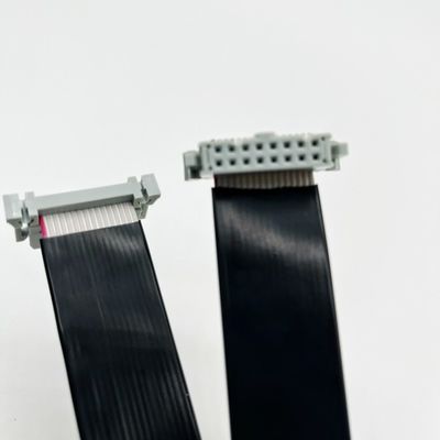 16 핀 IDC 평면 PVC 리본 케이블 2.54mm 피치 커넥터 사용자 정의 길이