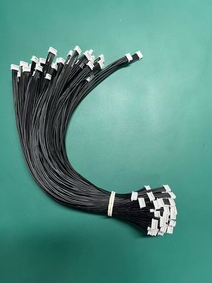 2.54mm Pitch 4 Pin Dupont 케이블 어셈블리 UL1007 24awg 검은색 사용자 정의 길이
