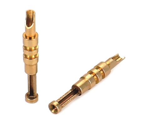 맞춤형 CNC Brass Pins 고전압 EV 충전 콘택트 플러그 여성 핀