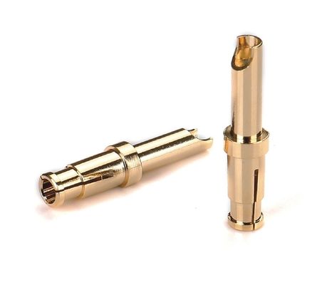 맞춤형 CNC Brass Pins 고전압 EV 충전 콘택트 플러그 여성 핀