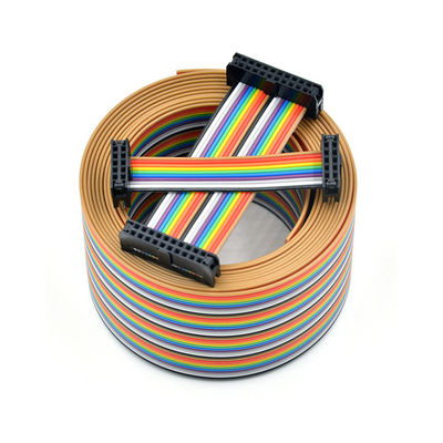 사용자 지정 2.54mm 12 핀 리본 케이블 IDC 소켓 UL2651 28AWG 평면 유선 조립