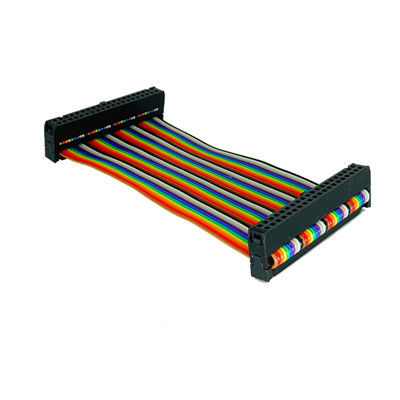 사용자 지정 2.54mm 12 핀 리본 케이블 IDC 소켓 UL2651 28AWG 평면 유선 조립