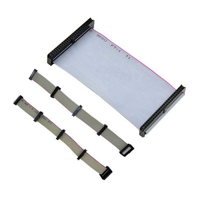 2.54mm IDC 소켓에서 남성 커넥터 2줄 14컨택트 평면 리본 케이블 조립