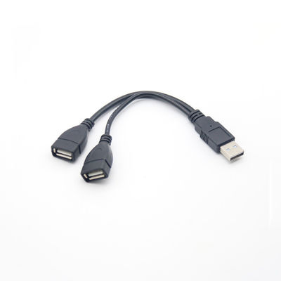 USB 2.0 스플리터 A 남성에서 여성 미크로 B USB C 케이블 휴대전화 금판