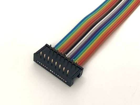 DIP 플러그 회색 평면 케이블 조립 16 핀 리본 케이블 UL2651 28awg 2.54mm 피치