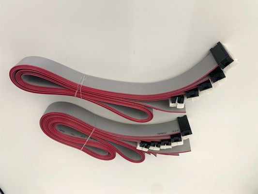 DIP 플러그 회색 평면 케이블 조립 16 핀 리본 케이블 UL2651 28awg 2.54mm 피치