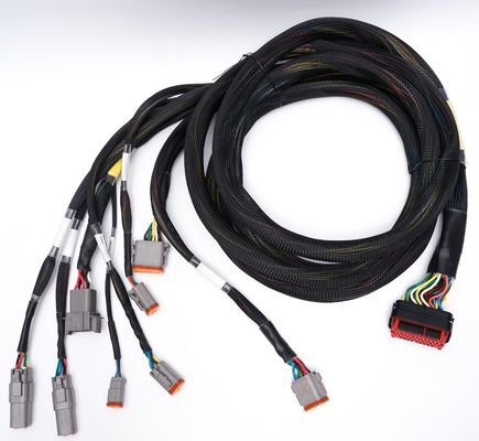 24 - 32AWG 와이어 연결을 위해 사용자 정의 자동차 와이어링 하번 24 핀