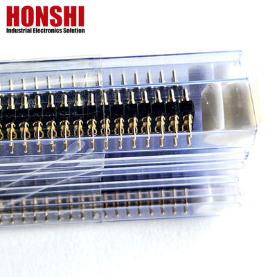 여성 포고 핀 커넥터 6P 금판 H2.5 디프 타입 구리 접촉 PCB 고전류