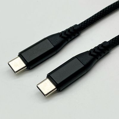 1m 블랙 USB 폼드 케이블 집합 UL2725 28Awg 빠른 데이터 동기화 및 충전