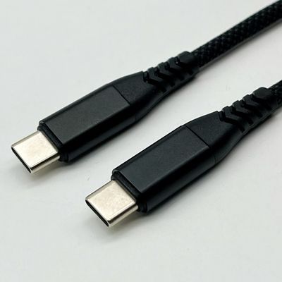 1m 블랙 USB 폼드 케이블 집합 UL2725 28Awg 빠른 데이터 동기화 및 충전