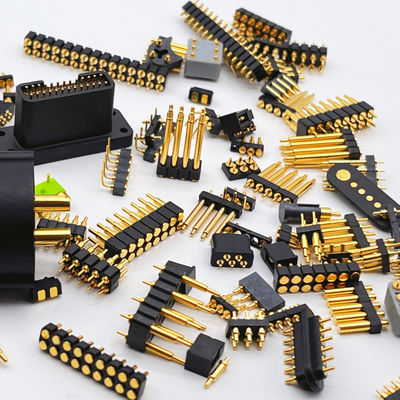 여성 포고 핀 커넥터 6P 금판 H2.5 디프 타입 구리 접촉 PCB 고전류