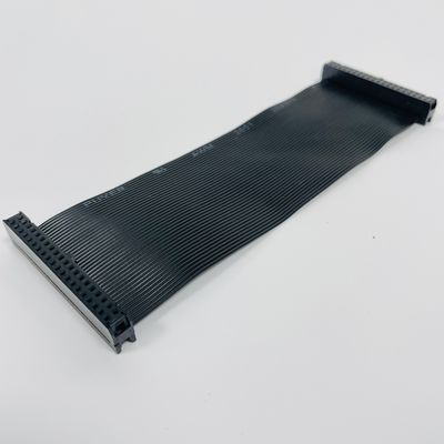 사용자 지정 2.54mm 검은 평면 케이블 6 핀 - 64 핀 IDC 평면 리본 케이블 조립