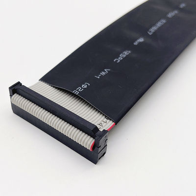 사용자 지정 2.54mm 검은 평면 케이블 6 핀 - 64 핀 IDC 평면 리본 케이블 조립