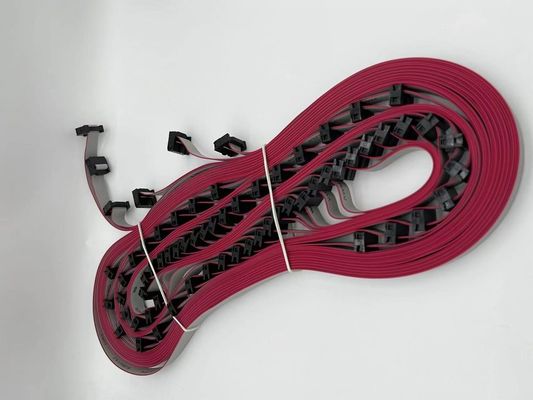 사용자 지정 6 핀 - 64P IDC 평면 케이블 집합 2.54mm 피치 리본 케이블