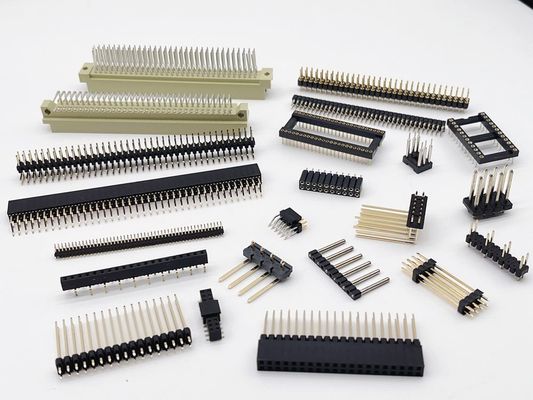 2.54mm 듀얼 라이브 PCB H3.0mm 7.4mm 직회 청동 원형 여성 헤더 커넥터