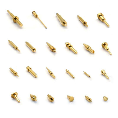 10.65mm 청동 스프링 로딩 핀 SMT 타입 금판 포고 핀 온도 연결