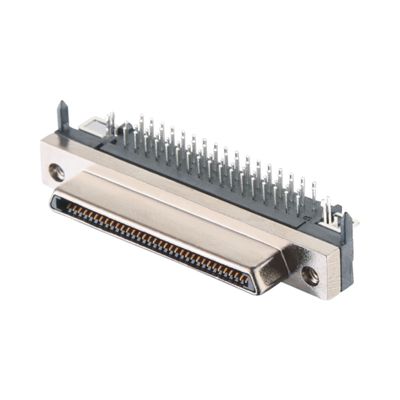 진크 합금 껍질 재료 68 핀 SCSI 커넥터 솔더 타입 VHDCI HPCN 남성