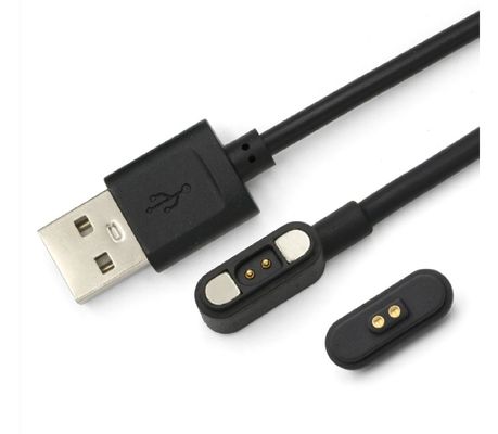 고전류 3.0a 충전 케이블 USB 2 핀 원형 전원 충전 어댑터 자기 포고 핀