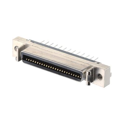 진크 합금 껍질 재료 68 핀 SCSI 커넥터 솔더 타입 VHDCI HPCN 남성