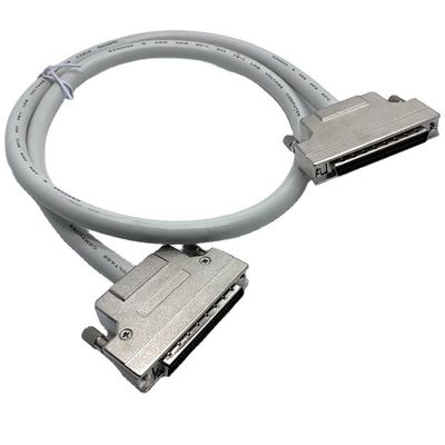 맞춤 회색 SCSI 연결 케이블 68 핀 100 핀 남성 케이블 Ul20276 28awg 케이블