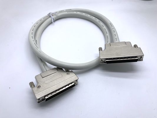 맞춤 회색 SCSI 연결 케이블 68 핀 100 핀 남성 케이블 Ul20276 28awg 케이블