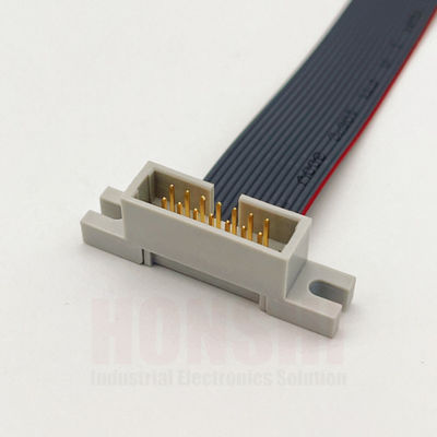 전자 평면 케이블 2.54mm Pitch IDC 평면 리본 케이블 커넥터 사용자 정의 색상