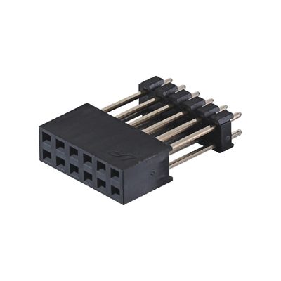단일 행 180도 40P 여성 헤더 커넥터 2.54mm 피치 8.5mm 높이 플라스틱