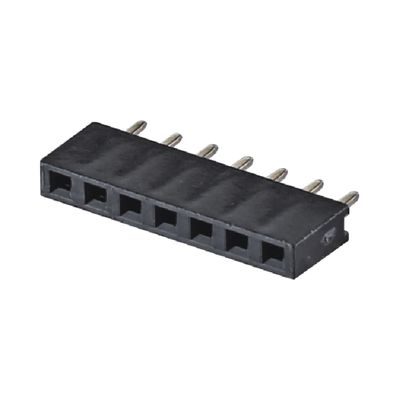 단일 행 180도 40P 여성 헤더 커넥터 2.54mm 피치 8.5mm 높이 플라스틱