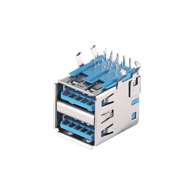 USB 2.0 / 3.0 잭 A 타입 남성 플러그 커넥터 청동 / 인화 청동 접촉 재료