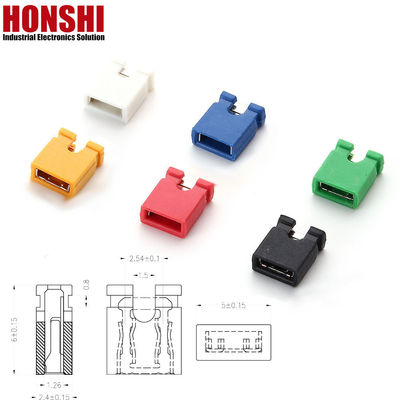 자동차 미니 점퍼 커넥터 보드에서 보드 여성 소켓 1.27mm 2mm 2.54mm Pitch Black Red Yellow with Ni Plating