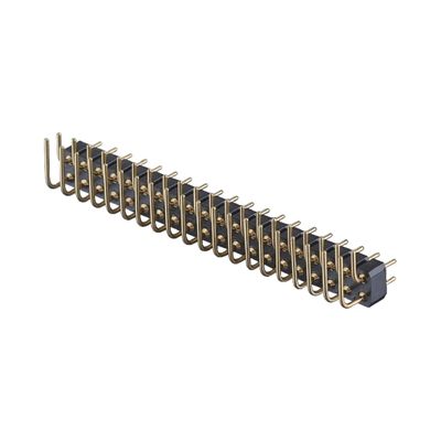 2.54mm 가공 여성 헤더 오른쪽 각 SMT SMD 단일 행 1-40pin PCB 커넥터