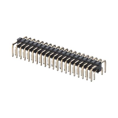 1.27mm Pitch Right Angle Board To Board 커넥터 2 - 50 핀 Brass Pin Header 커넥터
