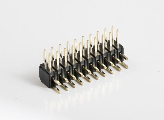 2.0mm 피치 H2.0mm 단일 라인 핀 헤더 커넥터 1 - 40 핀 오른쪽 각 디프