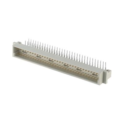 2.54mm DIN 41612 커넥터 64 핀 오른쪽 각 여성 핀 구멍을 통해 3 줄 커넥터
