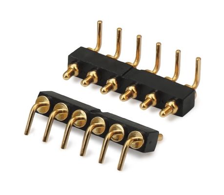 2.54mm 피치 남성 5 핀 PCB 커넥터 스프링 로딩 포고 핀 커넥터 디프 타입