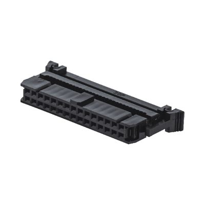 2.0mm Pitch IDC PCB 커넥터 6 - 64 핀 검은색 여성 소켓 평면 케이블 FC 소켓